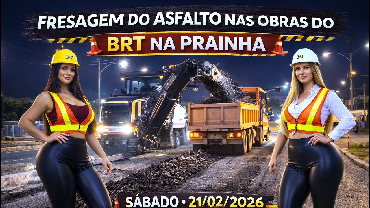 OBRAS BRT PRAINHA AO VIVO DE CUIABÁ MATO GROSSO O ESTADO DO AGRO! #caterpillar #newholland #jcb
