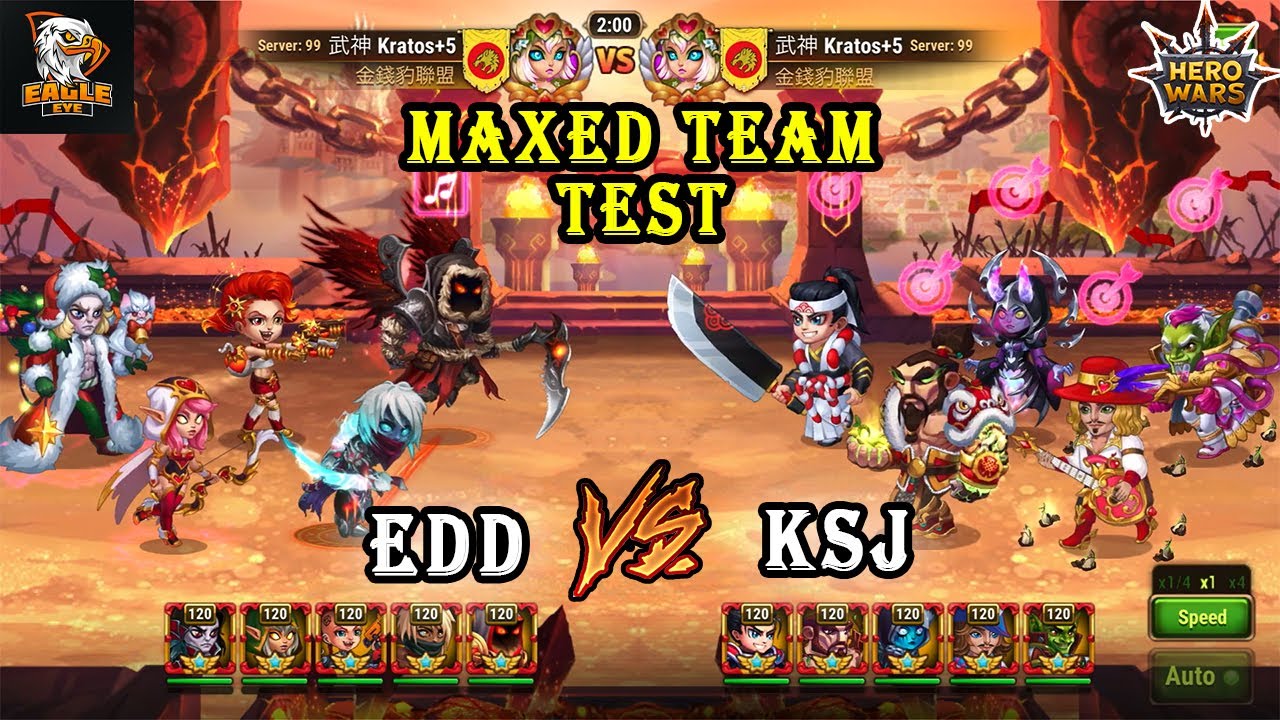 KSJ VS EDD Team Combination 😲 | Hero Wars Mobile