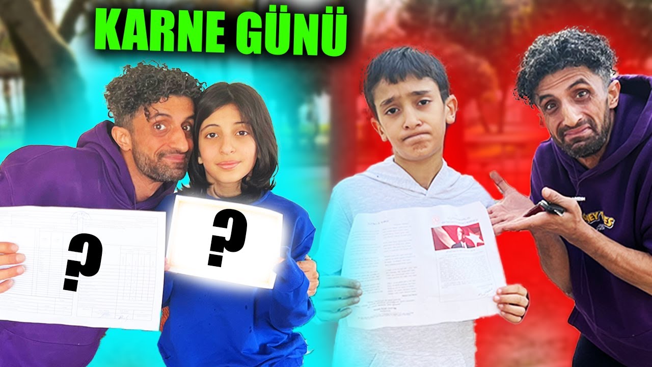 SUDE VE POLAT'ıN KARNE NOTLARINI İNCELİYORUZ KARNE VLOG FENOMENAİLESİ
