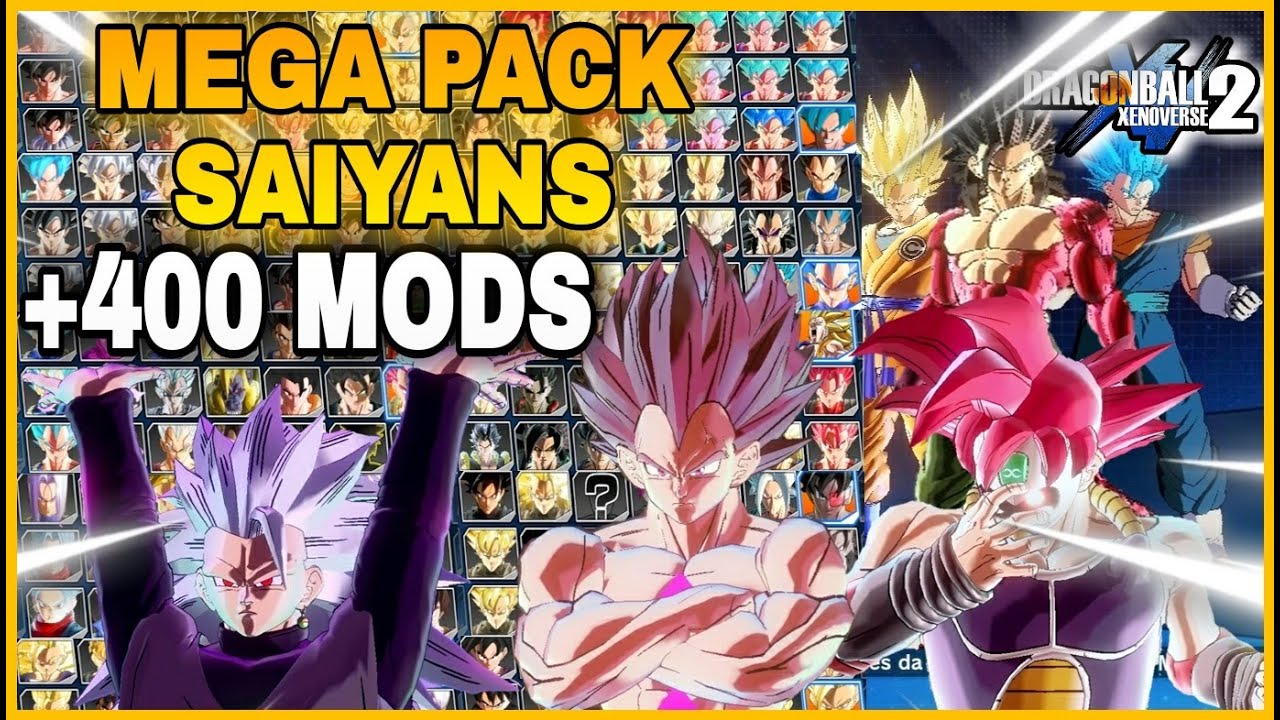 DRAGON BALL XENOVERSE 2 MEGA PACK SAIYANS EDITION (+400 MODS LOADED)! [2020-2021] (DBX2)