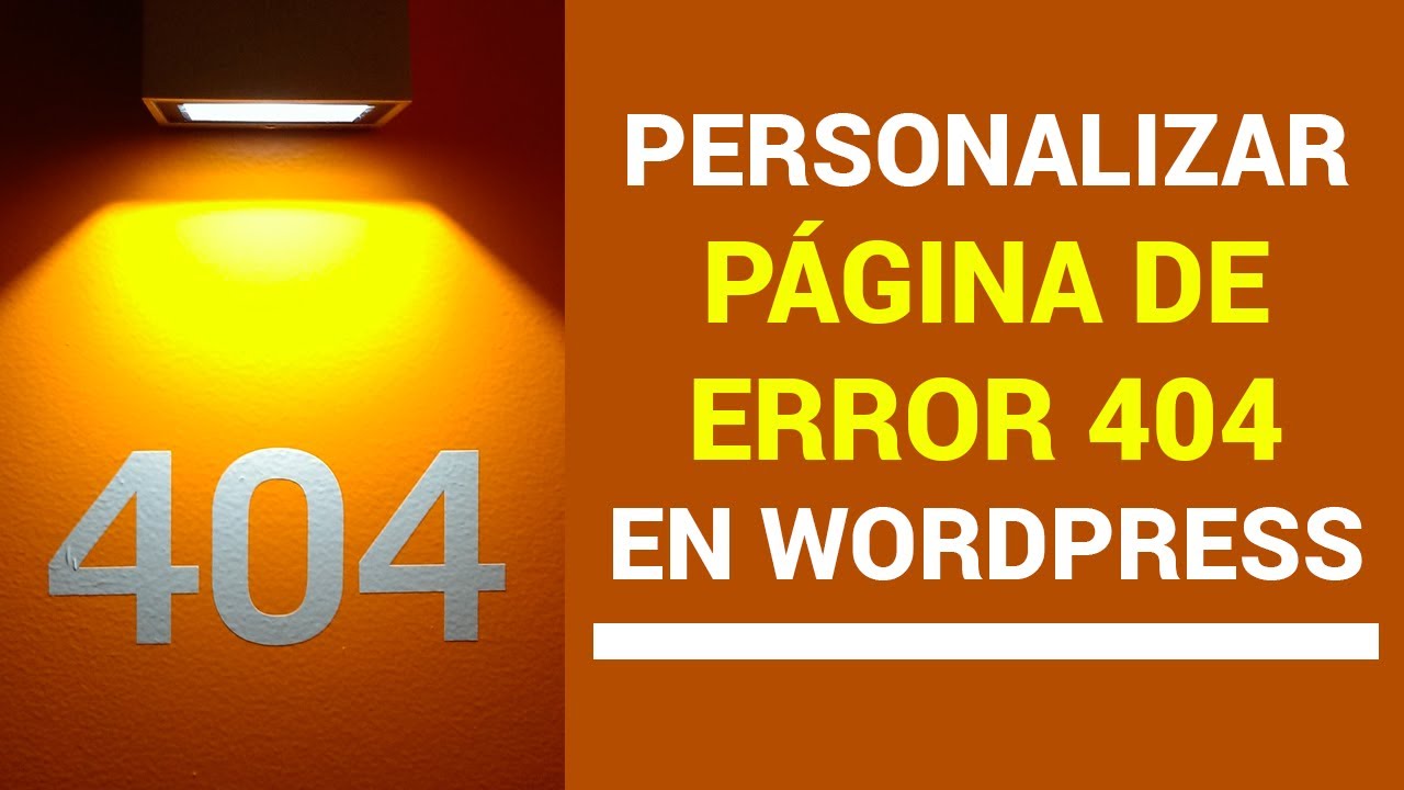 Personalizar página error 404 en WordPress con Elementor