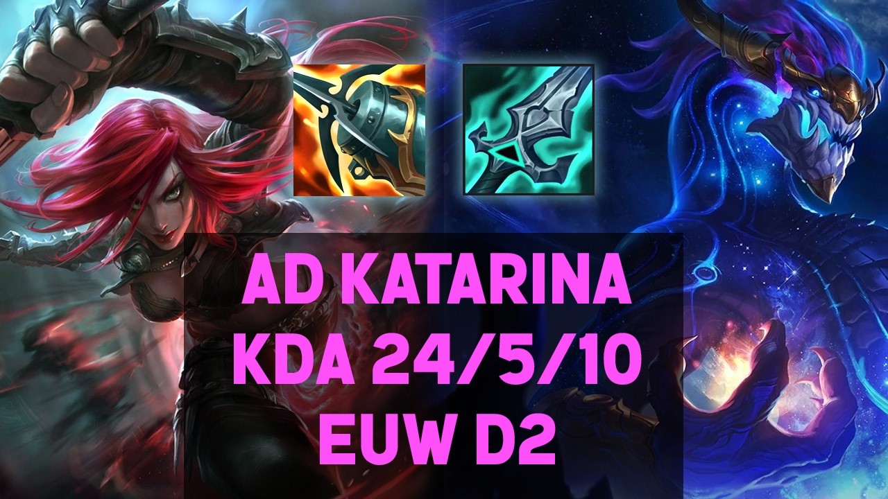 AD KATARINA vs AURELION SOL | KDA 24/5/10 | EUW DIAMOND 2 | Season 16 v26.03