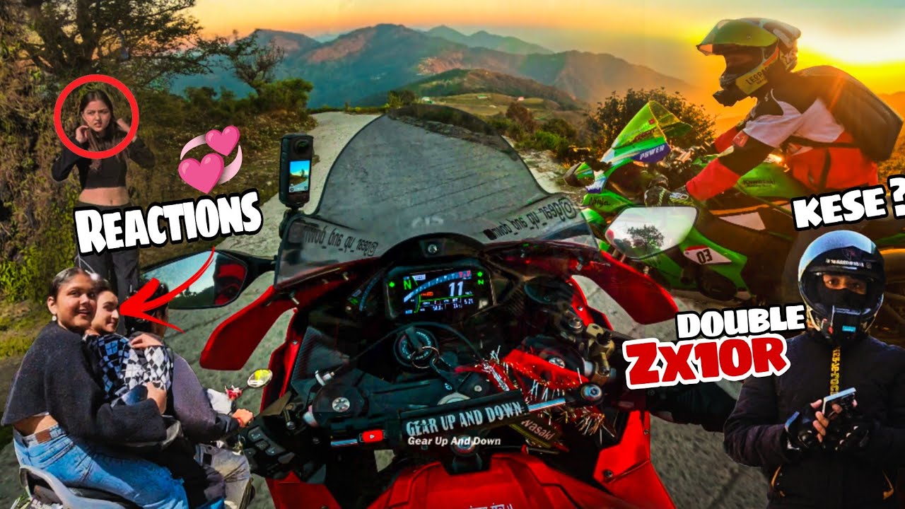 First Ever DOUBLE ZX10R Ride to Bhadraj Temple! Unreal Views & Unexpected Cute girls Reactions 😳🔥