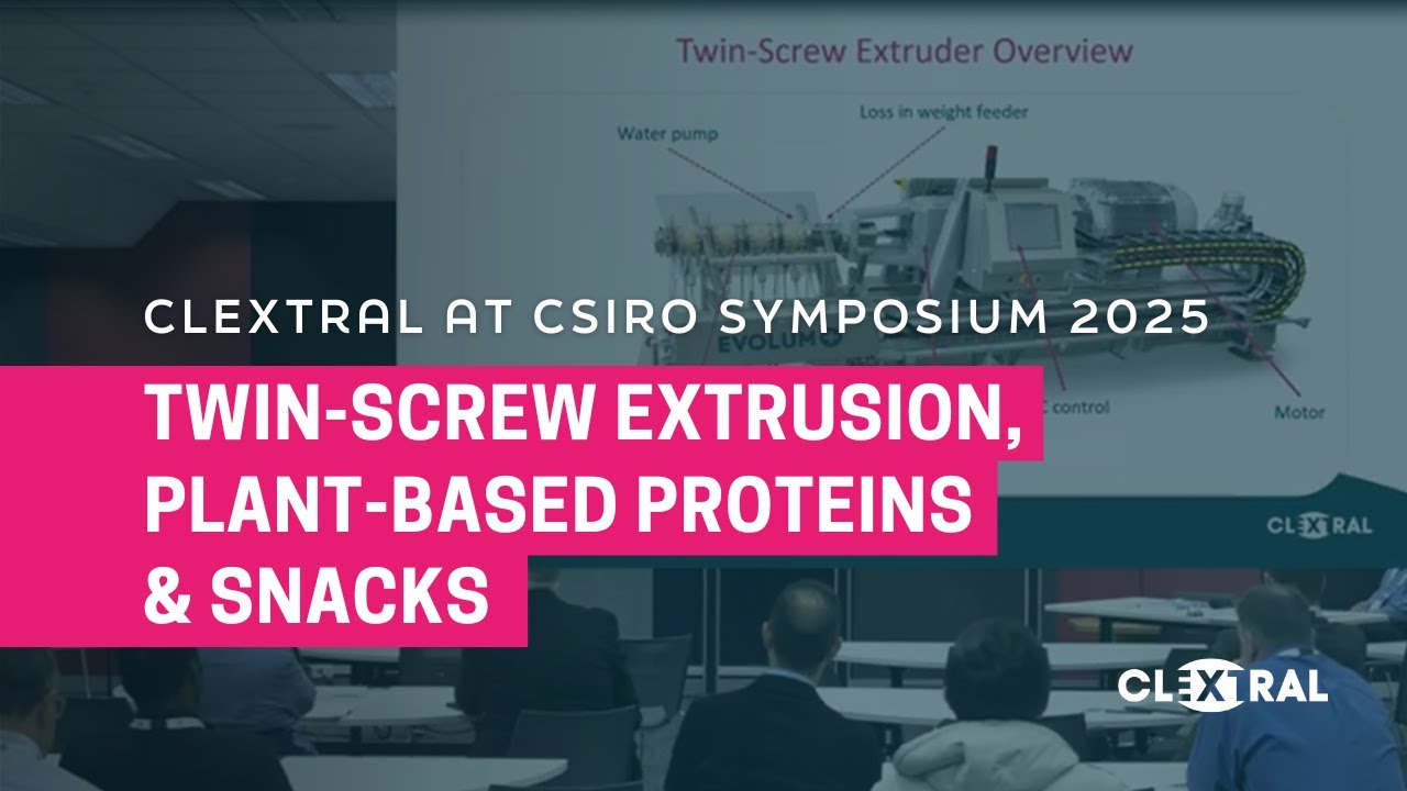 Clextral at CSIRO Symposium 2025 | Twin-Screw Extrusion, Snacks & Plant-Based Proteins