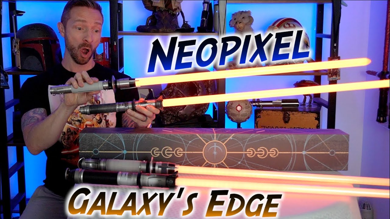 New Shin + Baylan Galaxy's Edge Lightsabers VS Neopixel!