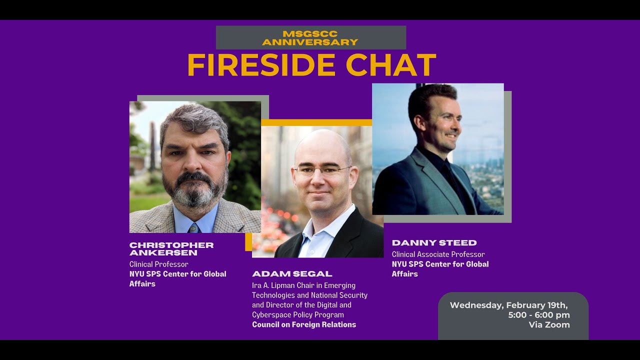 MSGSCC Anniversary: Fireside Chat
