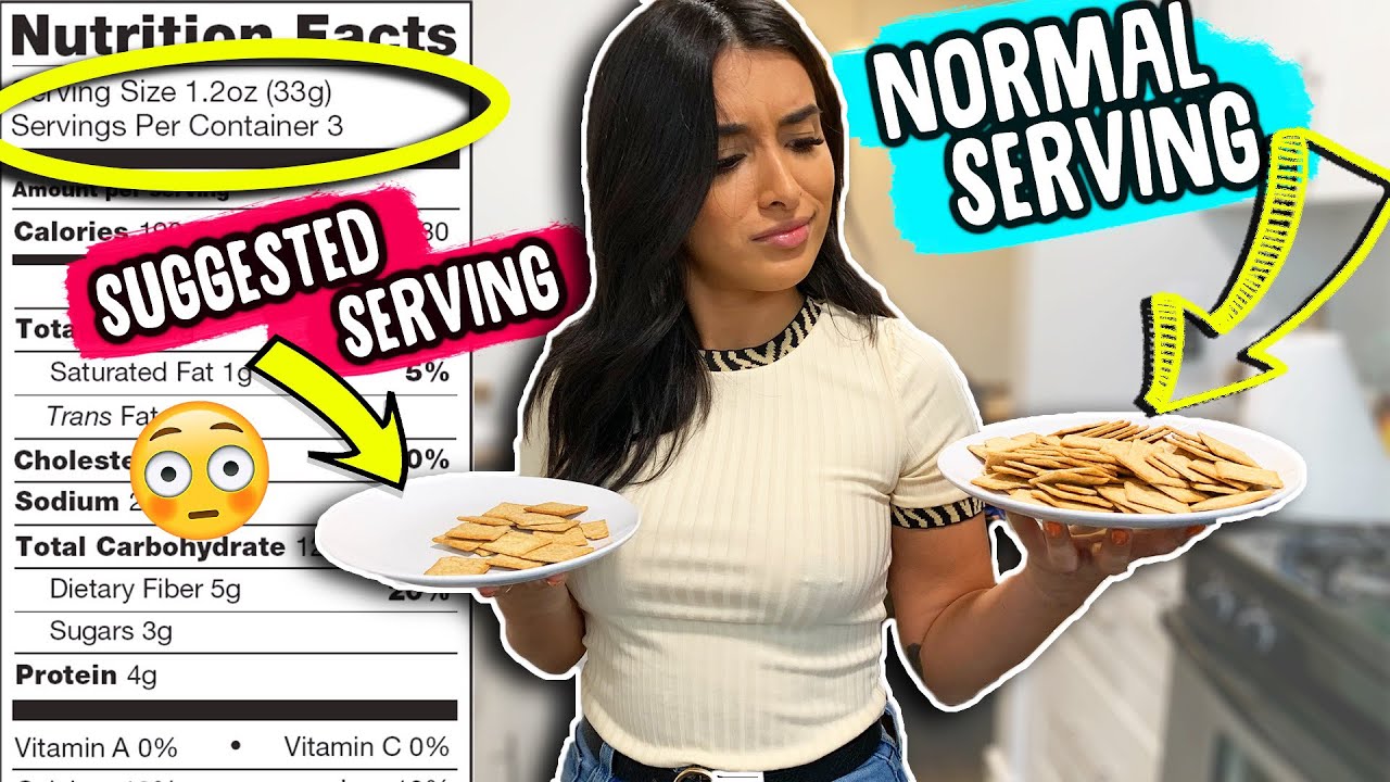 Only Eating Recommended Serving Sizes For A Day *TINY portions*