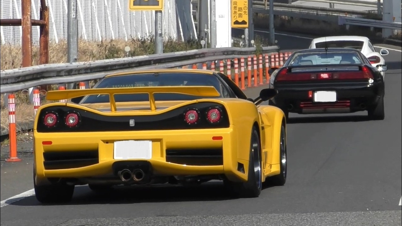 【大黒PA】NSX加速&uarr;速っ&uarr;2000GTが3台もきた～！！#daikoku #daikokupa #nsx #RX7#supra#gtr#2000gt