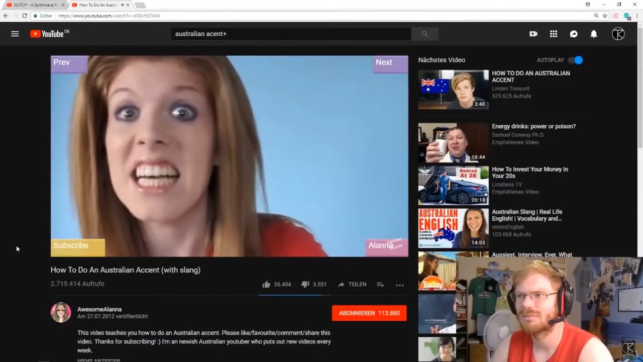 Streamer Learns How To Do An Australian Accent