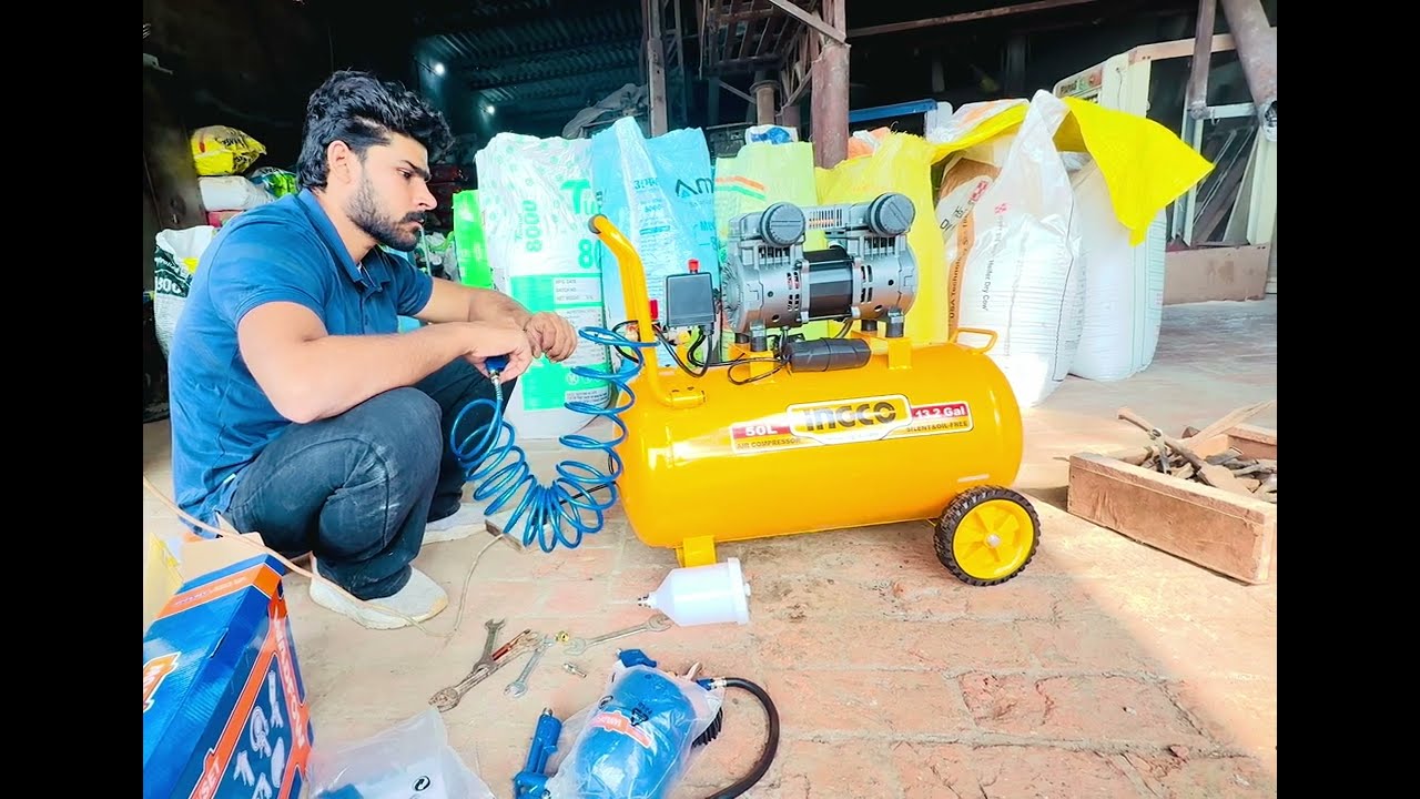 iNgco Air comPressor | 1.6 hp moTer || installed 50 lt 