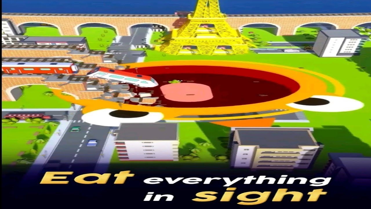 Hole.io – Eat the City Battle Royale Gameplay | Android/iOS