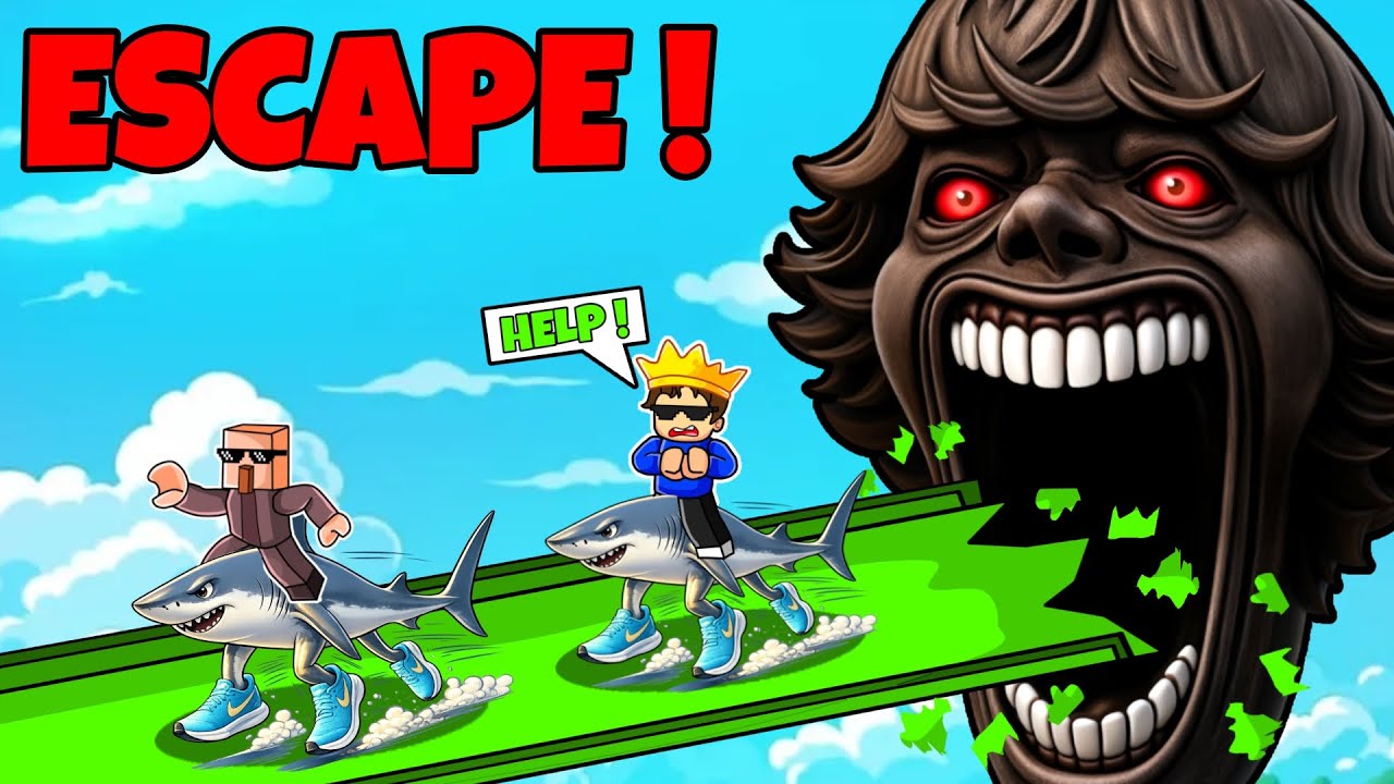 We Are Riding on Brainrot to Escape the 67 Kid in Roblox!!!