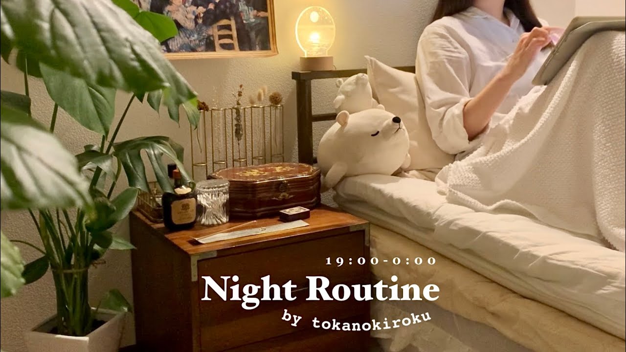Night Routine｜ How to spend the night pampering myself🌕 7:00pm-0:00am