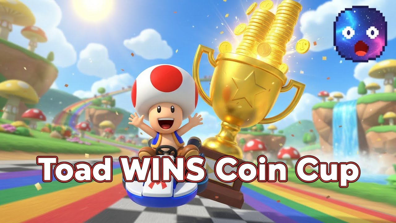 Toad wins the Coin Cup | Mario Kart 8 Deluxe