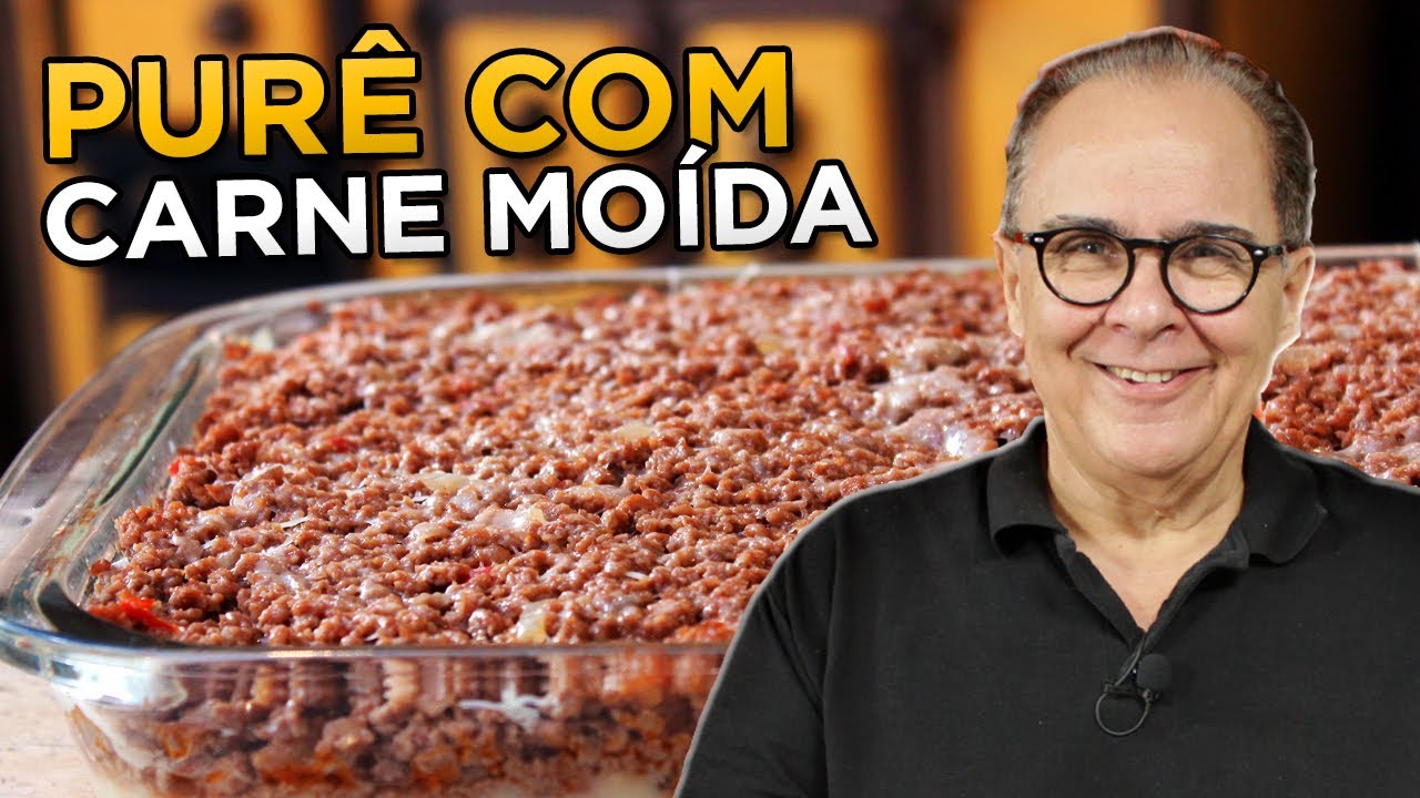 Purê de Batata com Carne Moída do Chef Taico