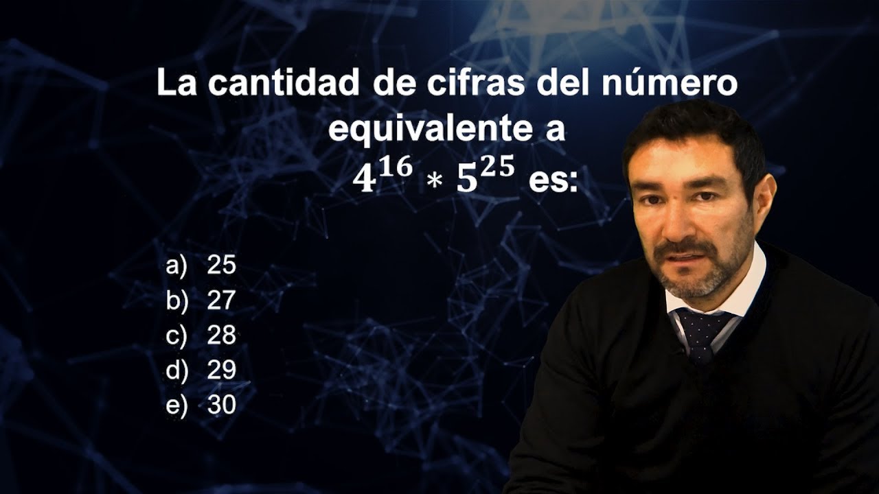Calcula la cantidad de cifras de un enorme producto de potencias - Profe Mauro Quintana