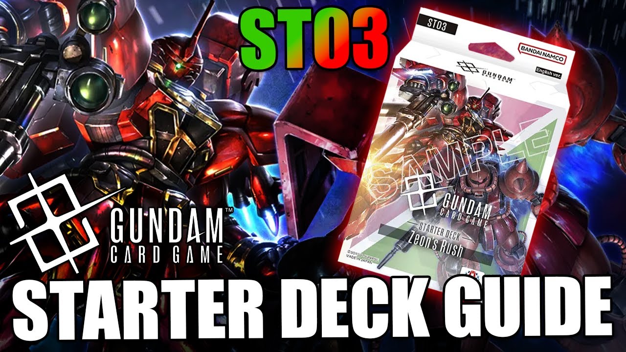 ГИД ПО КОЛОДЕ ZEON'S RUSH ST03 | КАРТОЧНАЯ ИГРА GUNDAM | Советы по каждой карте + Стратегия | Нов...