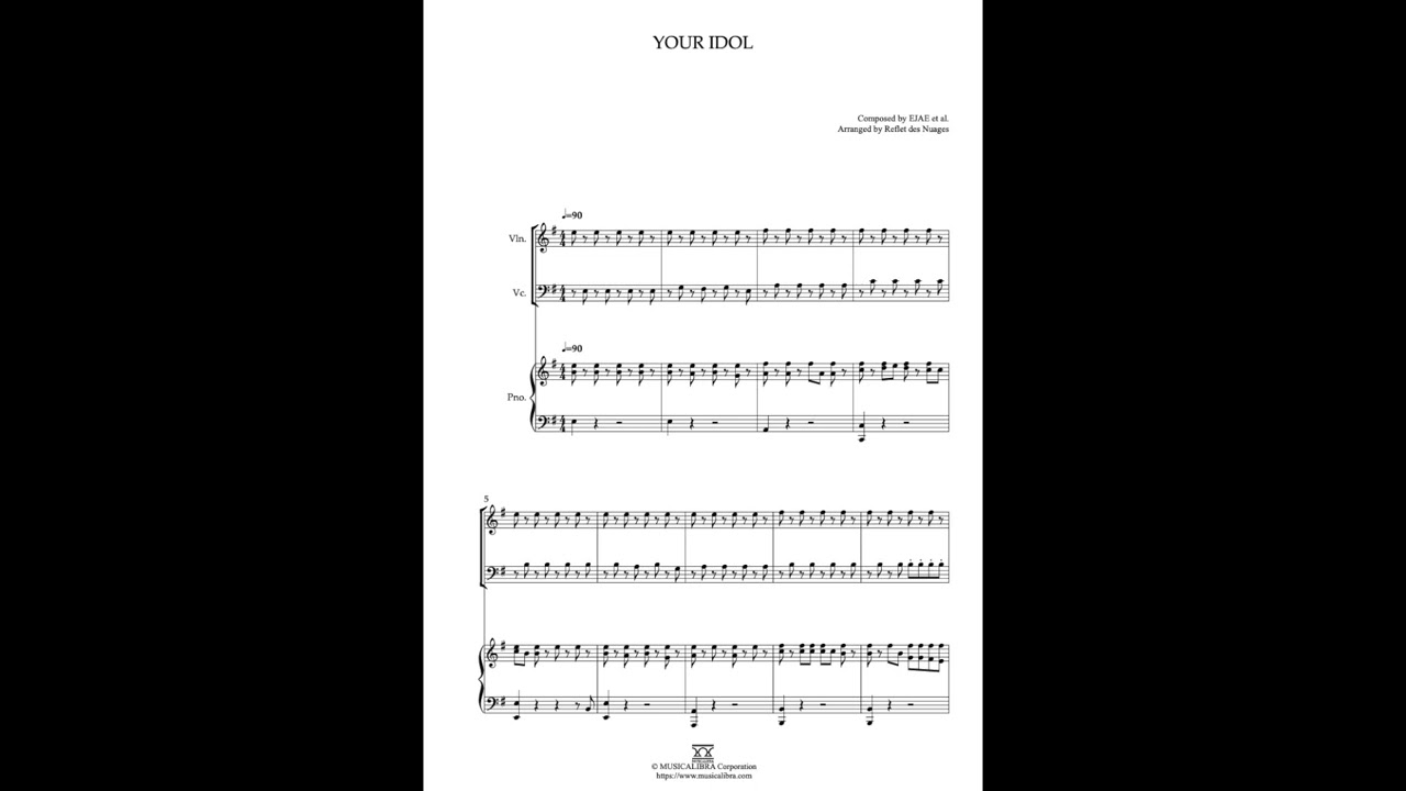 [MUSICALIBRA] Your Idol - Violin, Cello and Piano Trio