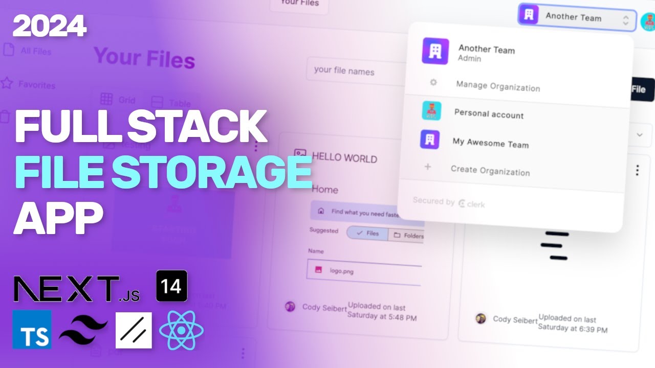 Build a File Storage App with Role Based Authorization (Next.js, Shadcn, Typescript)