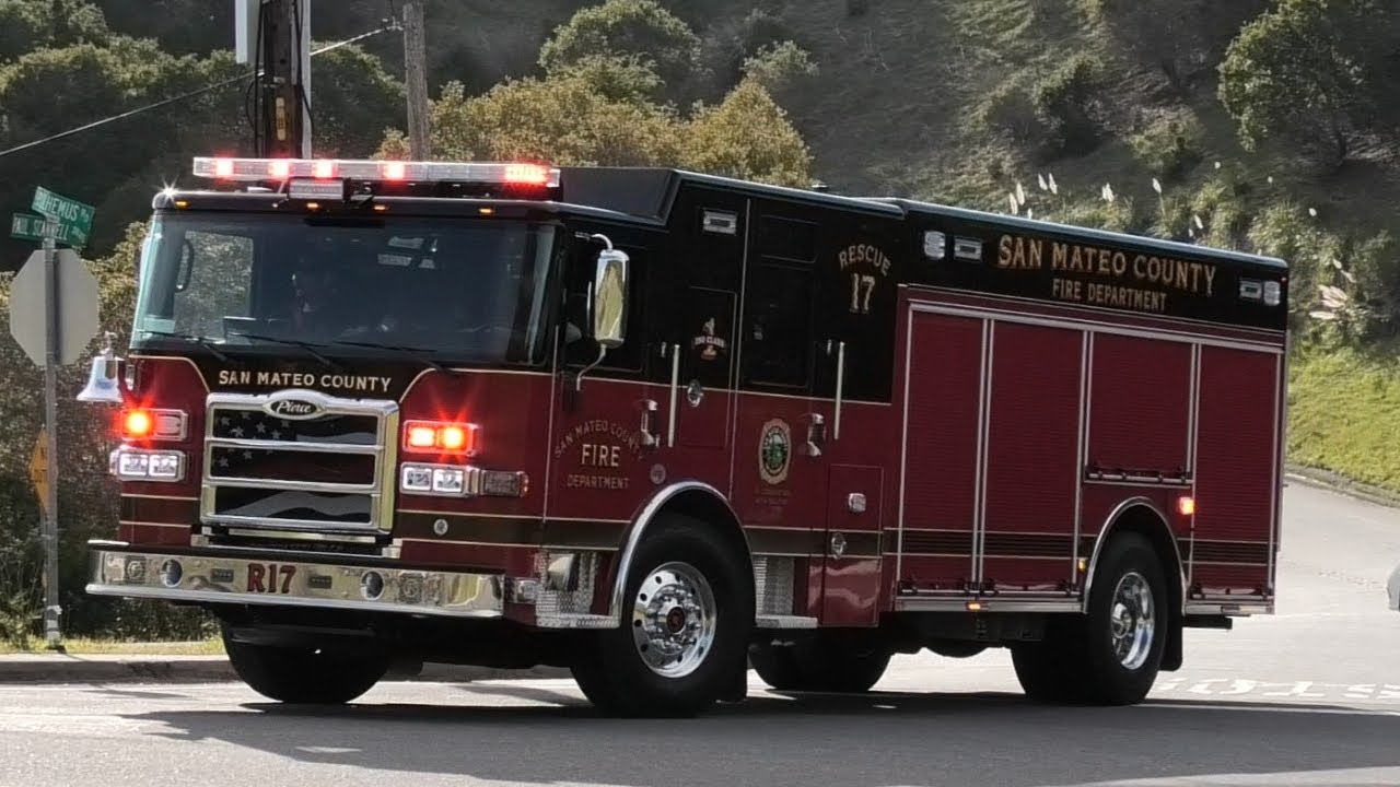 San Mateo County Fire Department *NEW* Rescue 17 Responding