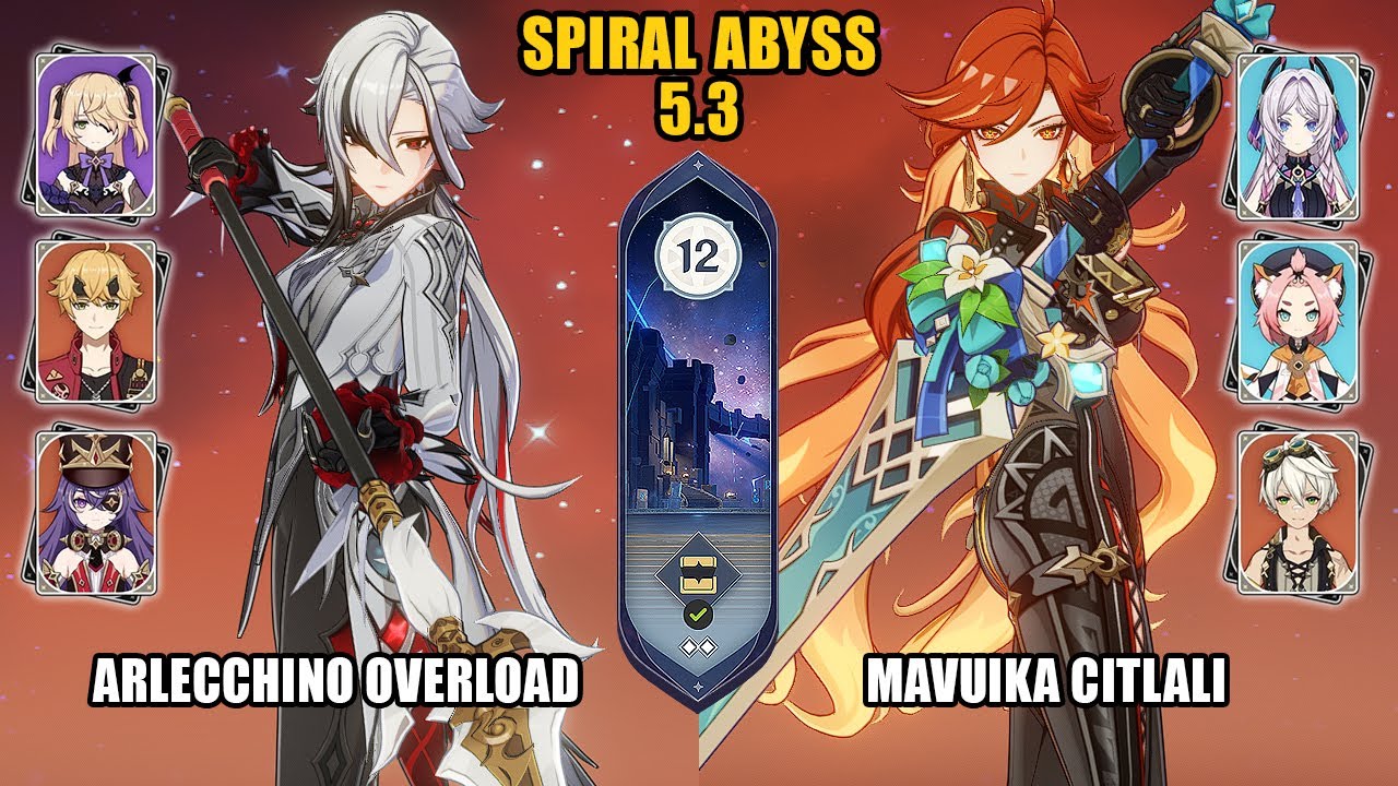 Arlecchino Overload & Mavuika Citlali | NEW Spiral Abyss 5.3 | Genshin Impact