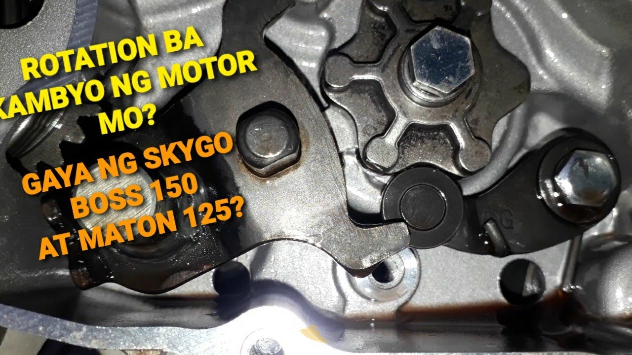 ROTATION BA KAMBYO NG MOTOR MO GAYA NG SKYGO BOSS 150 AT MATON 125?