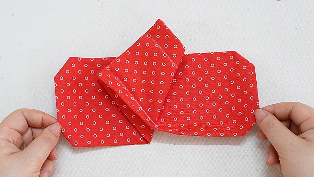 How to sew a simple card and money wallet 💟 Everybody can do it