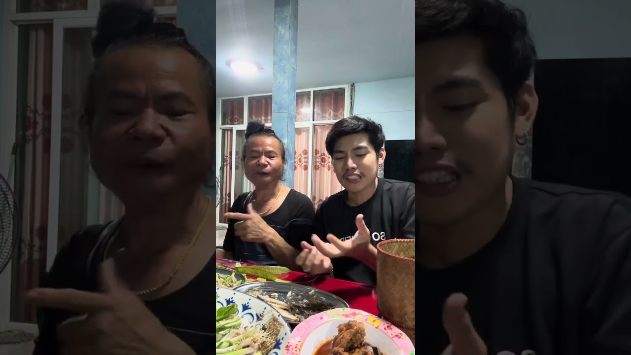กินข้าวยามแลงกับแม่ 😋 ซุปหน่อไม้ส้ม #แม่หอยร้อยชุด