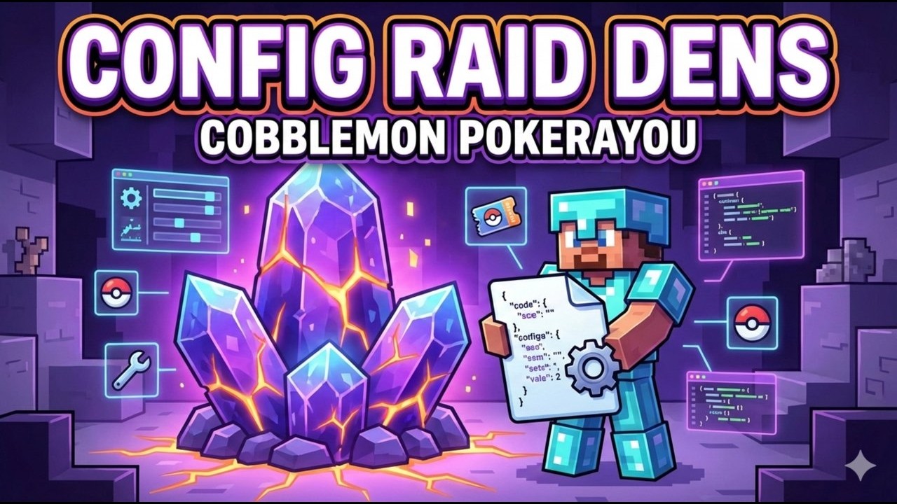 🎮 Configurer Raid Dens sur Cobblemon Pokerayou (Guide complet + settings)