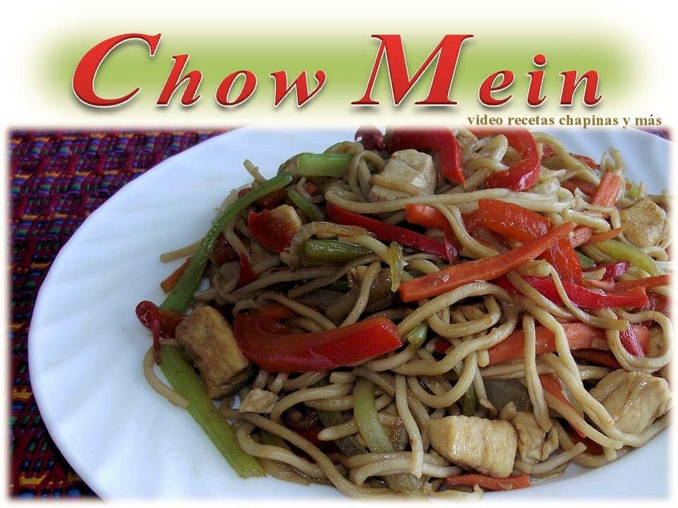 Receta Chow Mein Guatemala