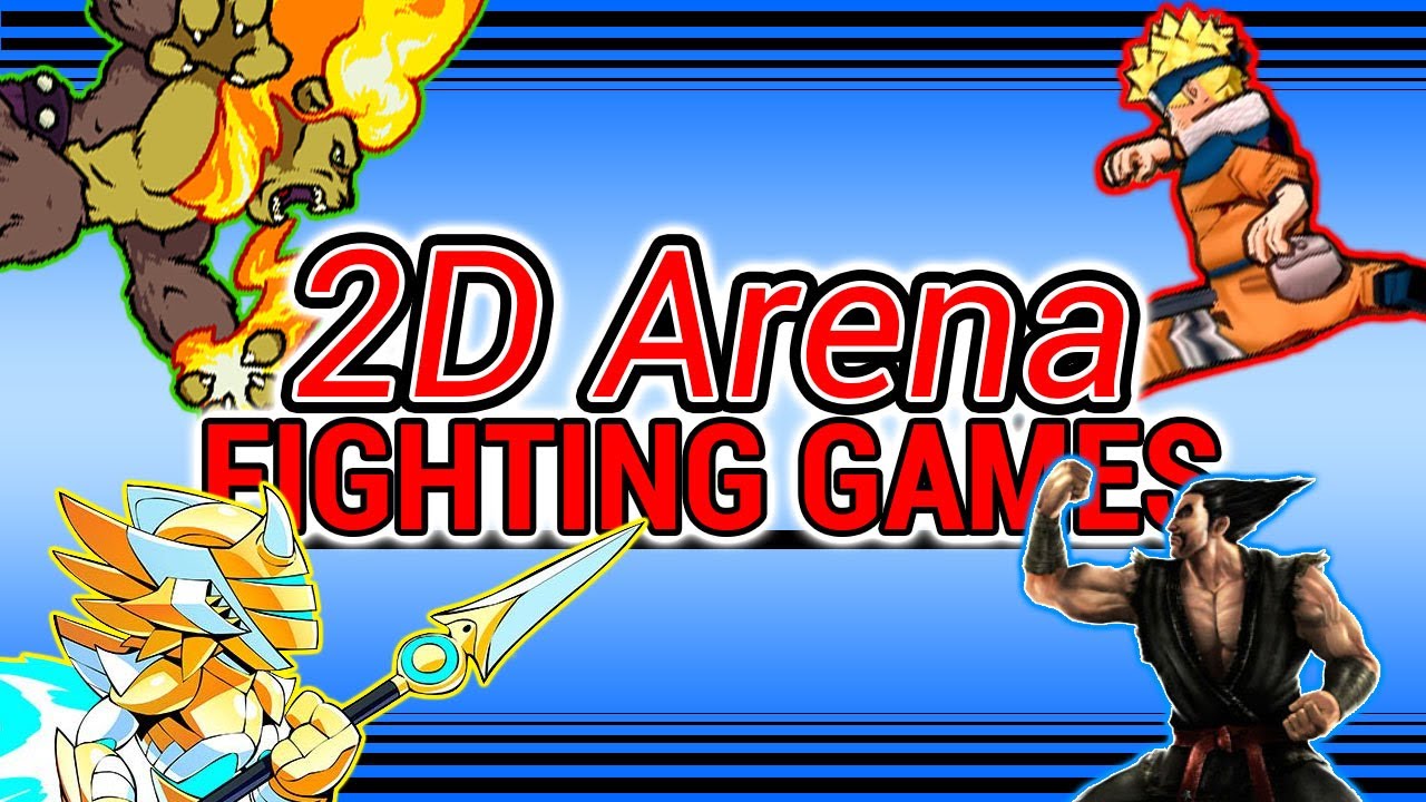 2D Arena Fighters Compilation (Uneven Terrain, Platforms and % Ring-Out)