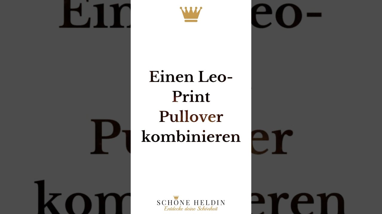 Statement-Strick mit Leo &ndash; So stylst du den Trend-Pullover!