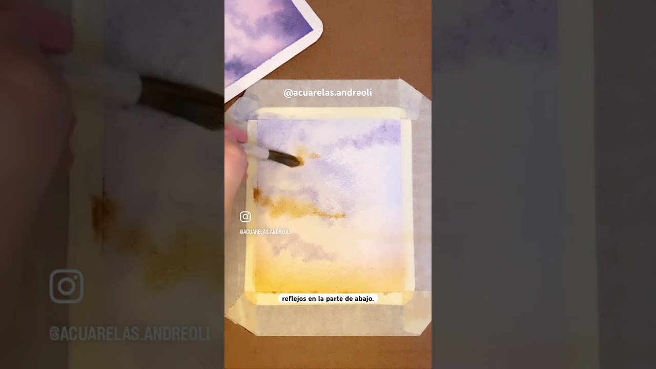 Aprende a pintar un atardecer en acuarelas 