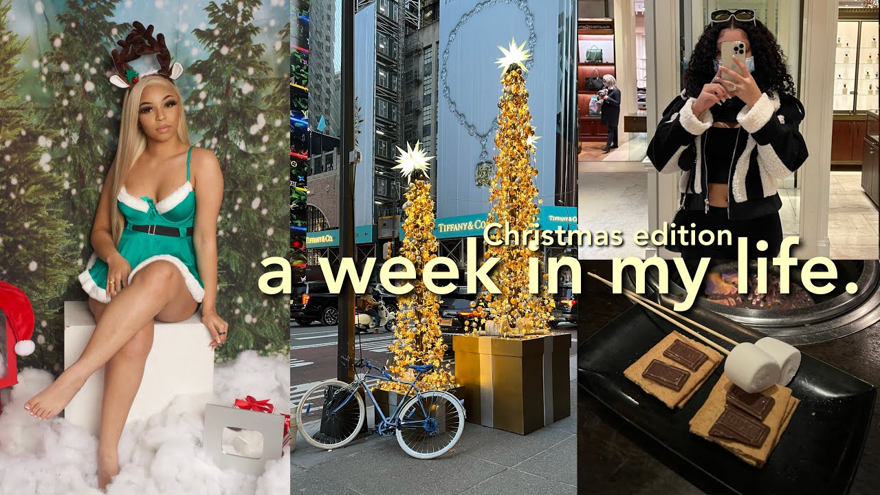WEEKLY VLOG: New Perfume + Christmas Shopping + Holiday Photoshoot
