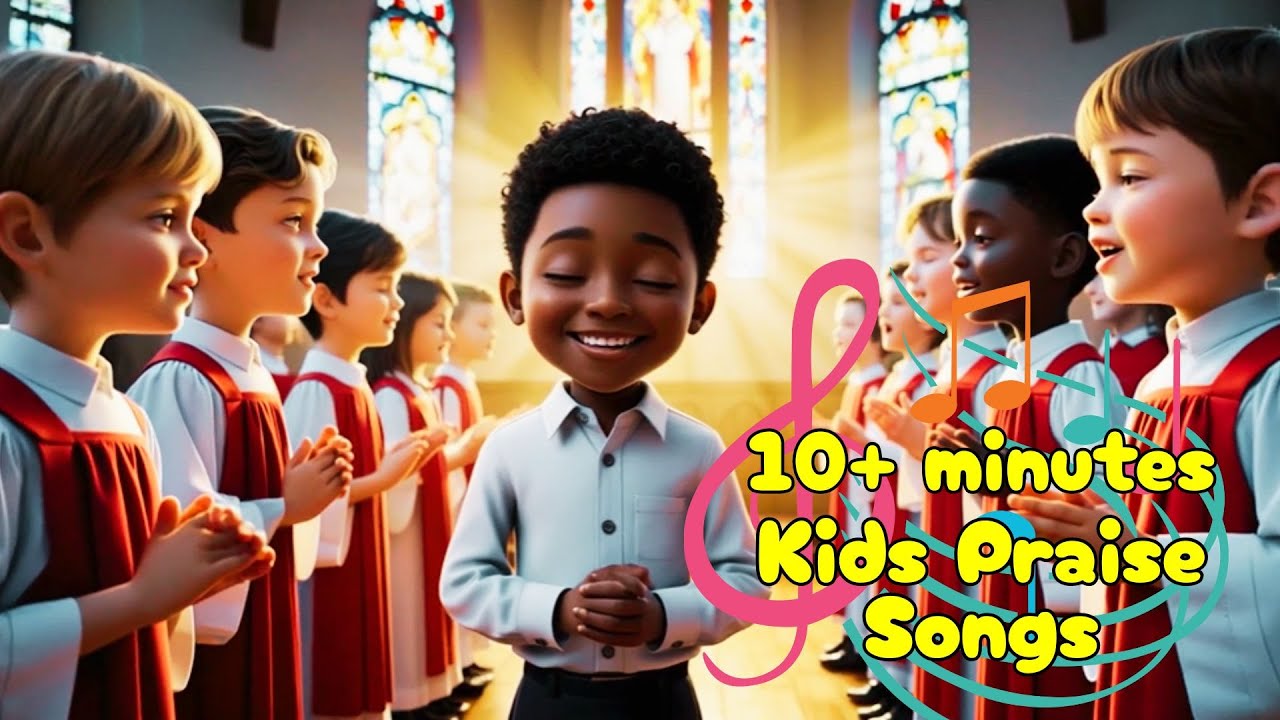 🎶 Kids Gospel Songs Medley with lyrics | Jesus Loves Me, Do Lord, Deep and Wide & More! 🙌