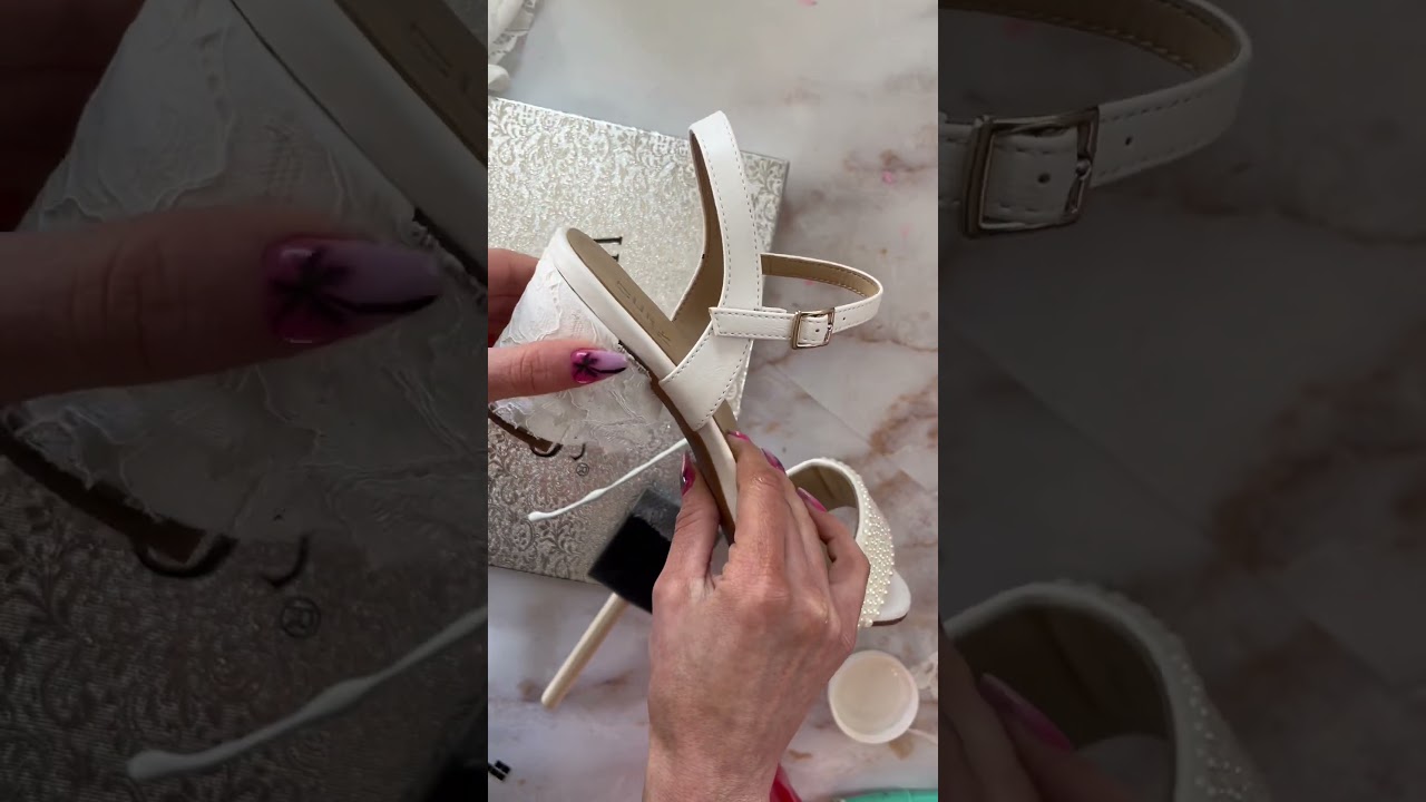 DIY WEDDING HEELS ...#diyjimmychoos #upcycled #upcycledfashion  #jimmychoo #weddingdiy