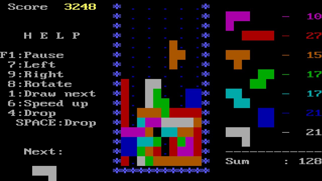 TETRIS ⭐ Original IBM PC Version