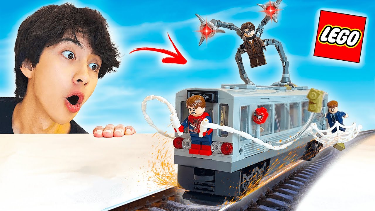 ¡COMPRÉ EL LEGO DE SPIDERMAN DETENIENDO EL TREN VS DOC OCK! - IVANSPIDEY
