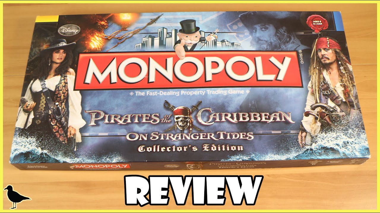 Pirates Of The Caribbean On Stranger Tides Monopoly Review! | Board Game Night