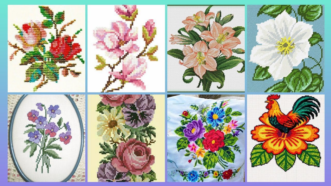 Gorgeous cross stitch patterns /countable embroidery #charsutikarhai/latest dosuti design ideas2026