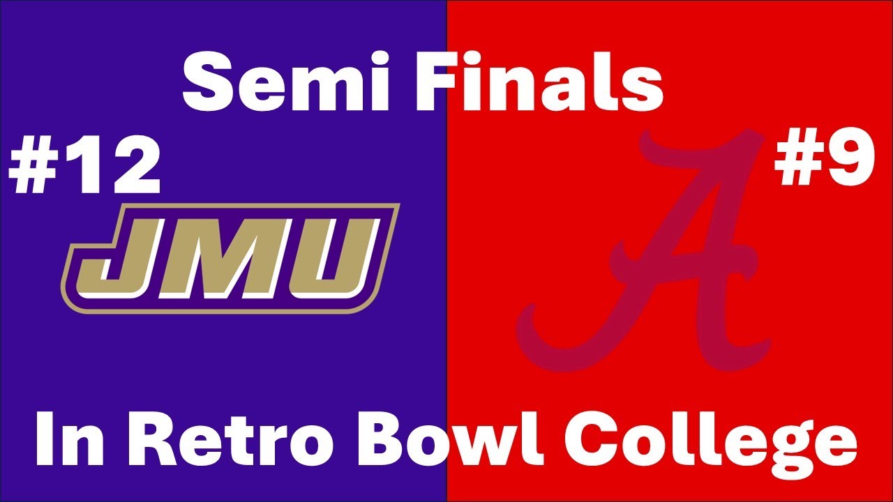 James Maddison vs Alabama in Retro Bowl College
