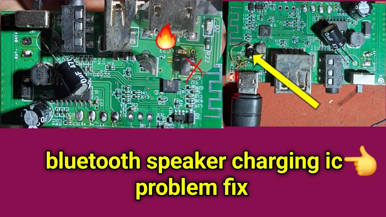 bluetooth speaker charging ic problem Fix || Bluetooth dj charging not working solution