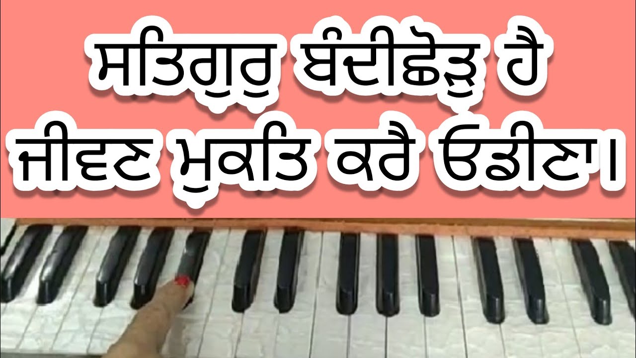 ਸਤਿਗੁਰੁ ਬੰਦੀਛੋੜੁ ਹੈ ਜੀਵਣ ਮੁਕਤਿ ਕਰੈ ਓਡੀਣਾ। Amrit Kirtan Pg 205।। Shabad Kirtan on Harmonium ।।