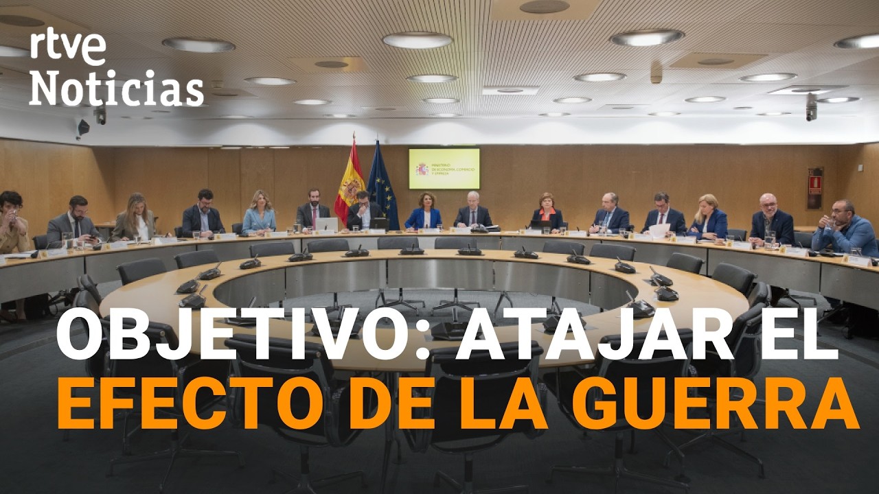 El GOBIERNO se reúne con los AGENTES SOCIALES para acordar MEDIDAS contra la GUERRA | RTVE Noticias