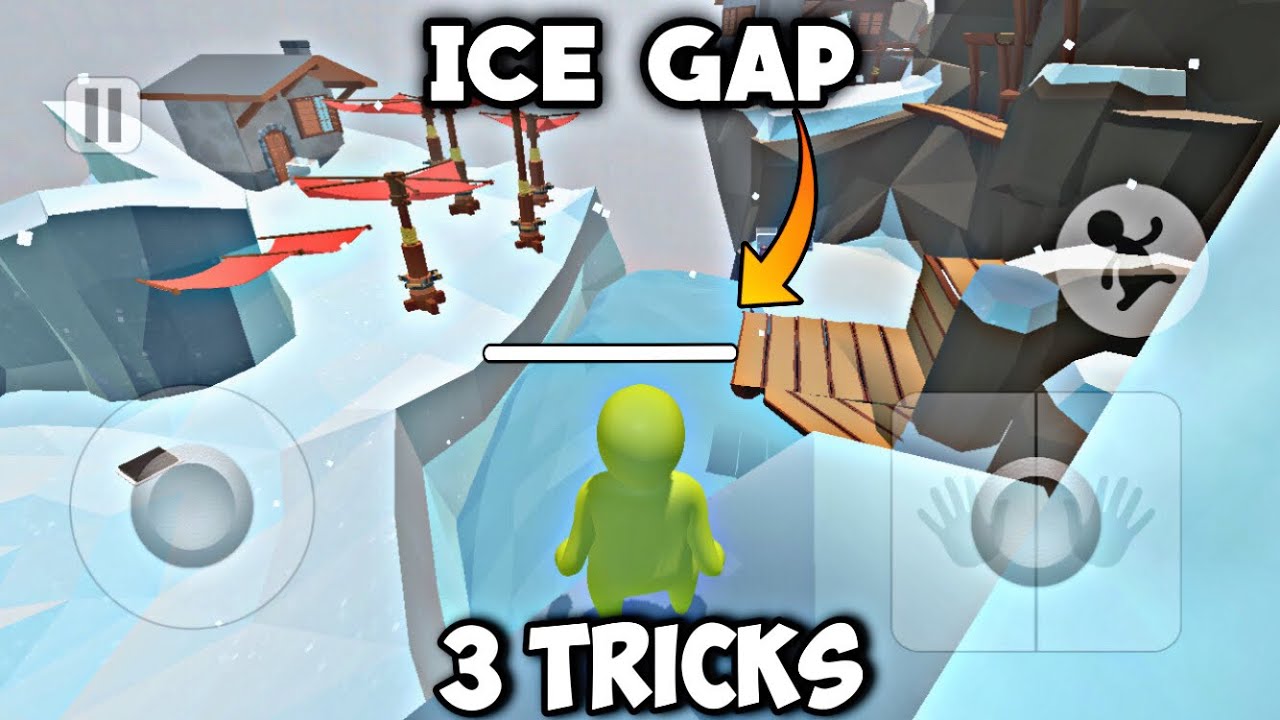 Human fall flat top 3 best tricks in ice level in mobile