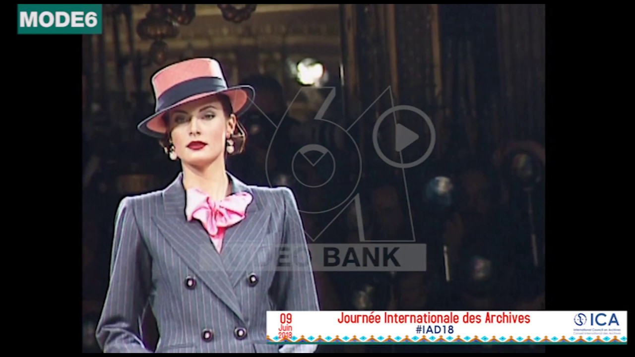 Extrait archives M6 Video Bank // 10 ans d'archives (Défilé et interview d'Yves Saint Laurent)