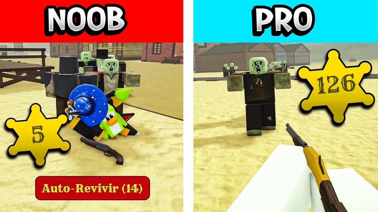 EL NOOB y EL PRO en RIELES MUERTOS v0.14 (ROBLOX) (DEAD RAILS)