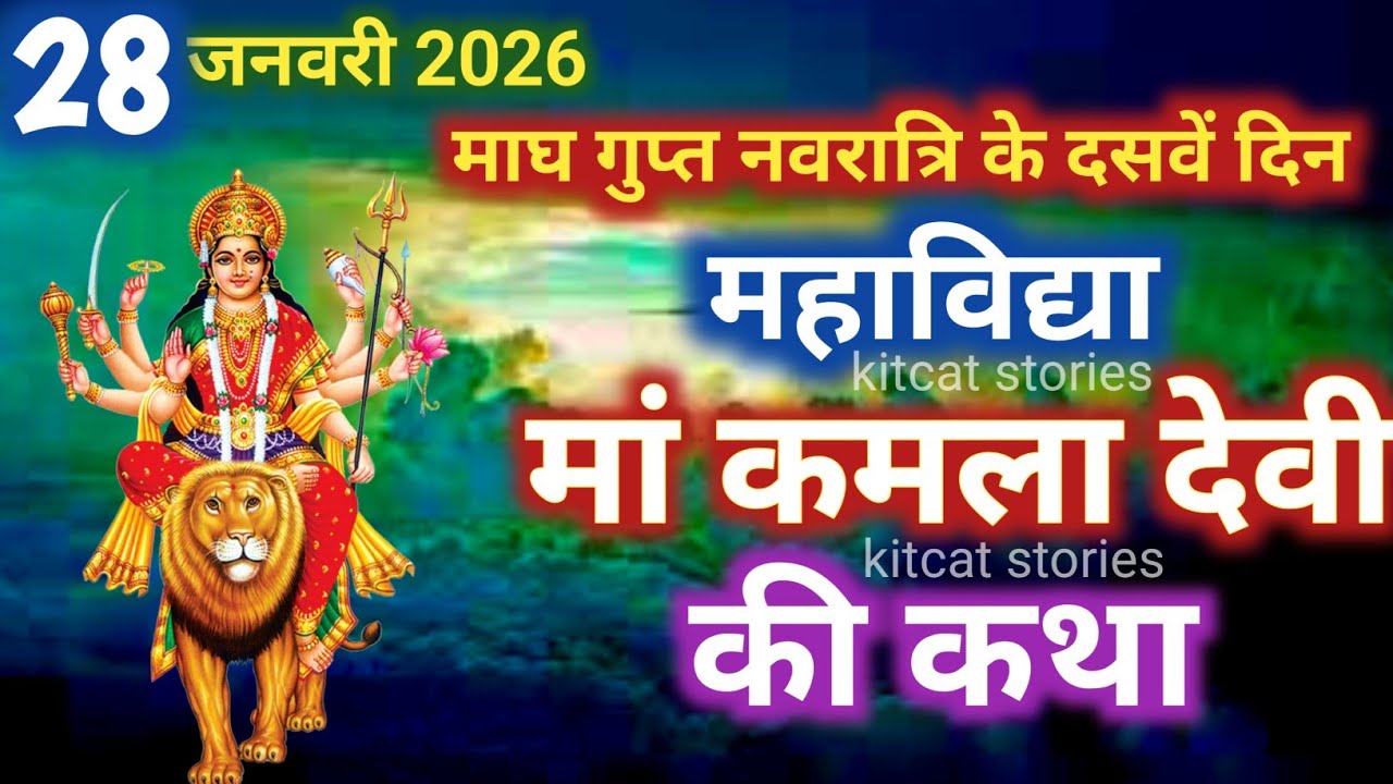 माघ गुप्त नवरात्रि के दसवें दिन महाविद्या मां कमला देवी की कथा | Gupt Navratri ki Katha Day 10