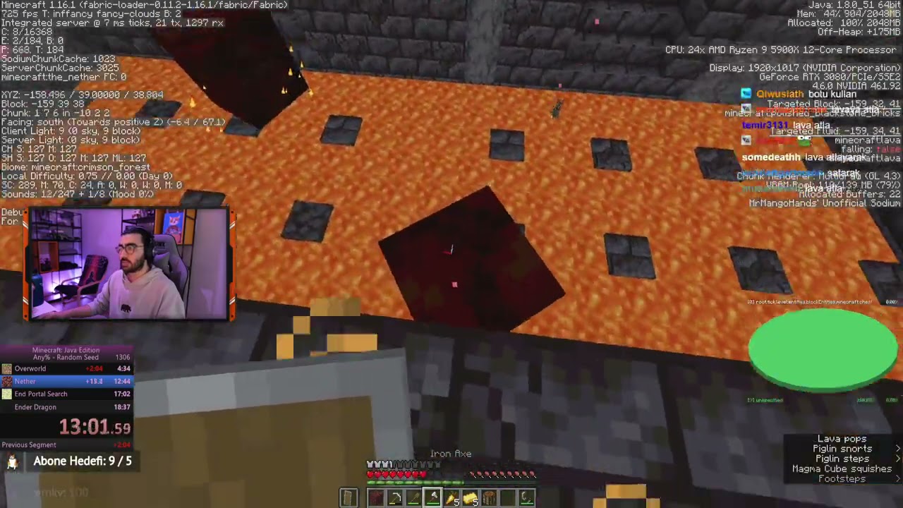 Videoyun-Minecraft(1.16.1) Speedrun Denemeleri#162