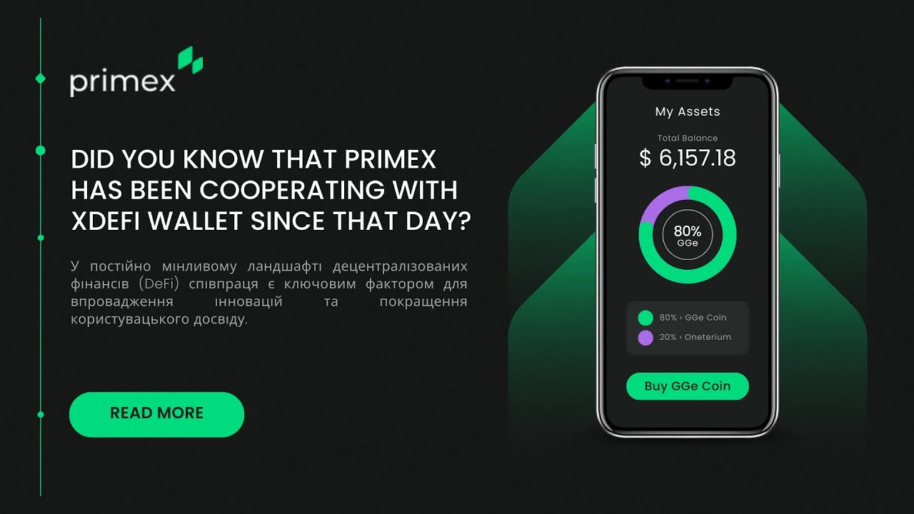 Czy wiesz, że Primex wsp&oacute;łpracuje z XDEFI Wallet od tego dnia?